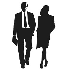 business people silhouettes