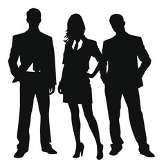 business people silhouettes