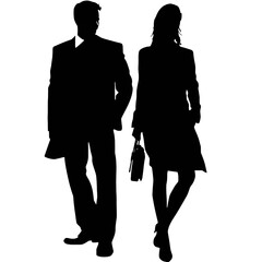 business people silhouettes