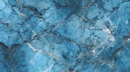 Blue background with marbled stone texture pattern.Generative AI
