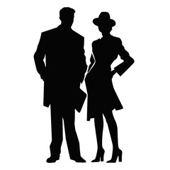 business people silhouettes