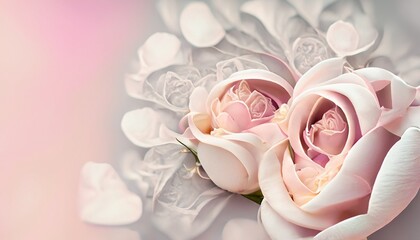 Fototapeta premium pink rose suitable as an abstract background for the holiday of St. Valentine