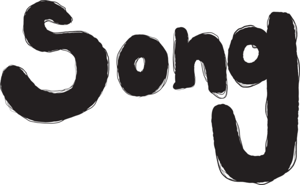 hand drawn font Song