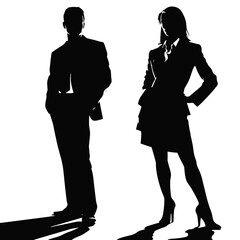 business people silhouettes
