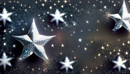 background full of stars suitable for packaging or Christmas decoration