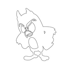 Halloween Animal cartoon Vector Line art Drawing