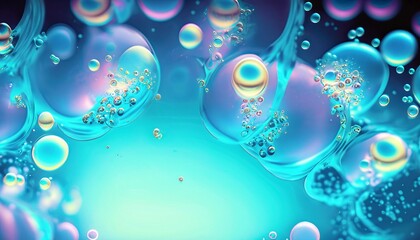 abstract background full of colorful bubbles suitable as a cover