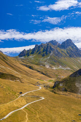 Landscape near Col de la Pare and Col des Rochillesr, Hautes-Alpes, France