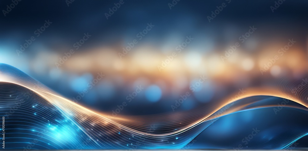 Poster digital business abstract wave technology background the futuristic realm with this captivating wallpaper, the mesmerizing wave of science , creating a visual network of innovation