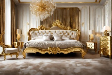 luxury hotel room with sofa