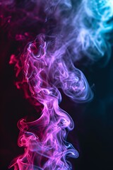Purple and Red Smoke Generative AI