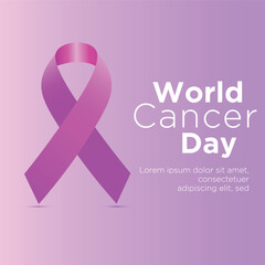 world cancer with cancer awareness