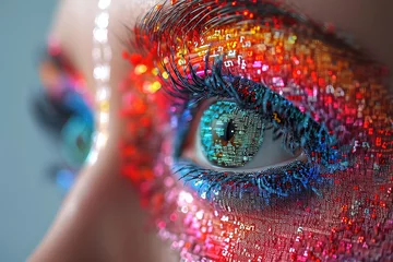 Fotobehang close up of a eye © Patrick