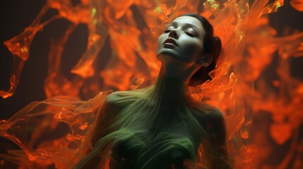 Conceptual art of domestic violence
