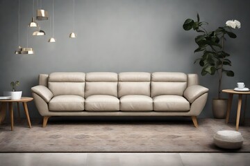 living interior with sofa