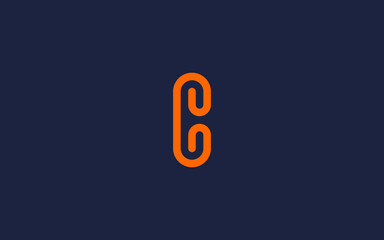letter c with paper clip logo icon design vector design template inspiration