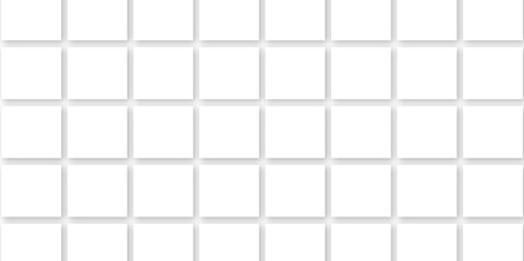 abstract modern square grid pattern ceramic tiles wall and floor background. White and gray paper shape design. Texture surface.metal background. mosic geometry style concept.	