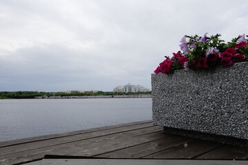 View on the river Volga at Dubna