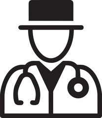 doctor icon, pictogram