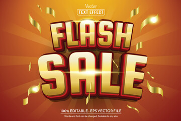 Editable text style effect, for sales or promotion banners