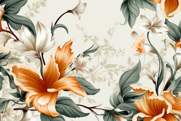 Flower pattern illustration background