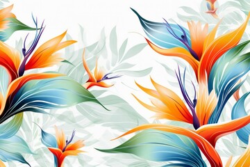 Flower pattern illustration background