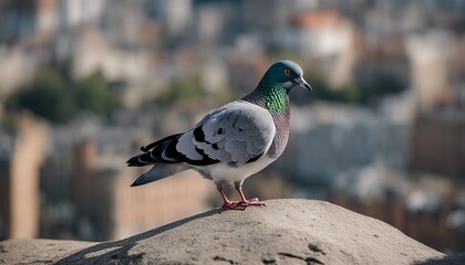 Fototapeta premium pigeon in the city