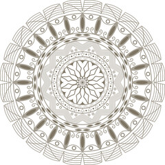 mandala round ornament