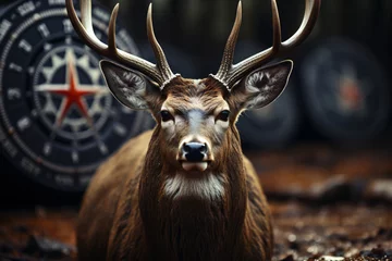 Fototapeten American Elk Badge © earthly
