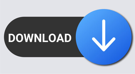 Upload Download Button, Icon, Down arrow Bottom side UI Icon for UI UX application