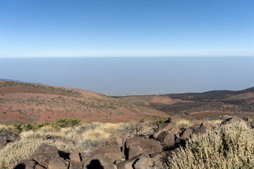 Landscape in Teide National Park on the Canary Island of Tenerife