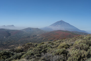 Landscape with the Teide volcano on the Canary Island of Tenerife