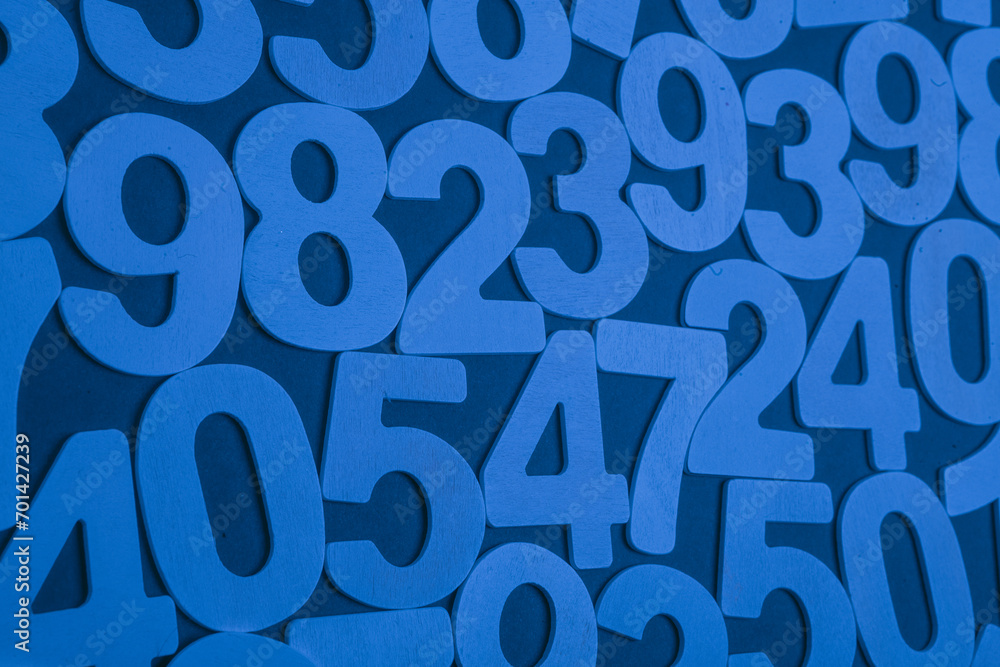 Poster background of numbers. from zero to nine. numbers texture. finance data concept. matematic. seamless