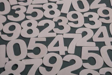 Background of numbers. from zero to nine. Numbers texture. Finance data concept. Matematic....