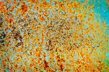 Rusted Metal Cracked Texture of Old Paint Steel Surface