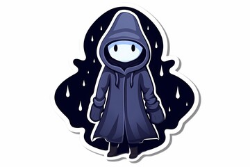 ghosts in a winter landscape, a gloomy picture, a scary story