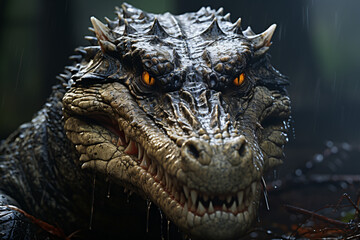 Alligator.Detailed ultra HD 32K high-quality