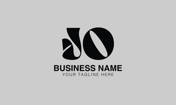 JO J jo initial logo | initial based abstract modern minimal creative logo, vector template image. luxury logotype logo, real estate homie logo. typography logo. initials logo