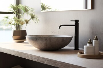 Fototapeta premium A luxurious and premium marble sink