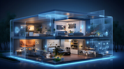 Futuristic House Blueprint, Architecture Technology: Blueprint of Tomorrow, Tech-Infused Residency, Next-Gen Home Design, Architectural Innovation, Digital Living Vision, Smart Home Evolution