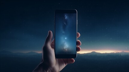 A female hand embraces a mobile device, its screen a window to countless possibilities.