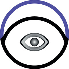 Eye icon vector illustration , Eye Protection icon for Web and Mobiles etc.
