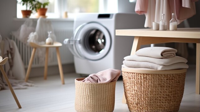 laundry_basket_UHD Wallpaper