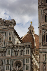Fototapeta na wymiar Cathedral of Santa Maria del Fiore,Giotto bell tower and Baptisterium