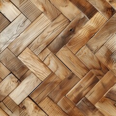 Seamless Light Wood Parquet Background with Wooden Floor Texture Pattern