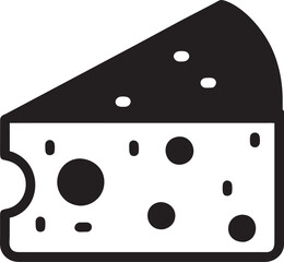 slice of cheese icon, pictogram