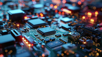 Fototapeta na wymiar Circuitry and Innovation: Engineering Research