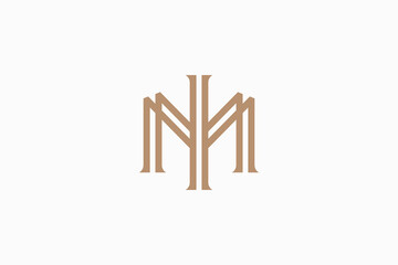 letter MI luxury Vector Logo Premium - obrazy, fototapety, plakaty