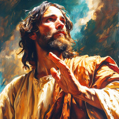 painting of Jesus Christ portrait