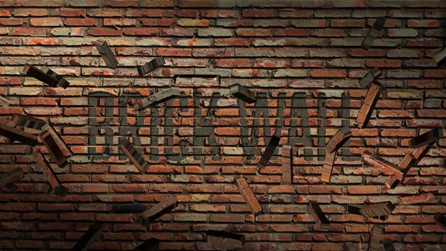 Classic Brick Wall Title Intro